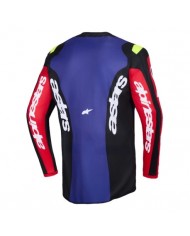 Camiseta Alpinestars Fluid Grid Color Rojo / Negro / Morado