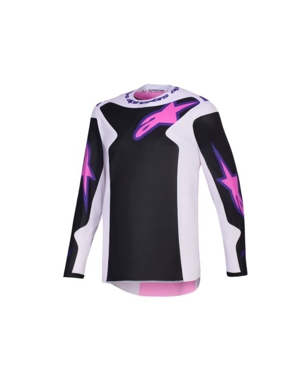 3761126-1568,Camiseta Alpinestars Fluid Grid Color Negro / Gris Claro / Morado