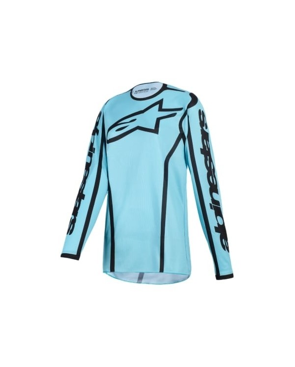 3781126-6102,Camiseta Mujer Alpinestars Fluid Apex Color Azul Claro / Negro
