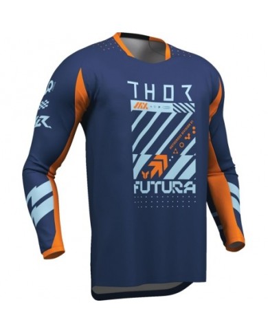 Camiseta Thor Launchmode Futura Color Azul Oscuro / Naranja,29108424