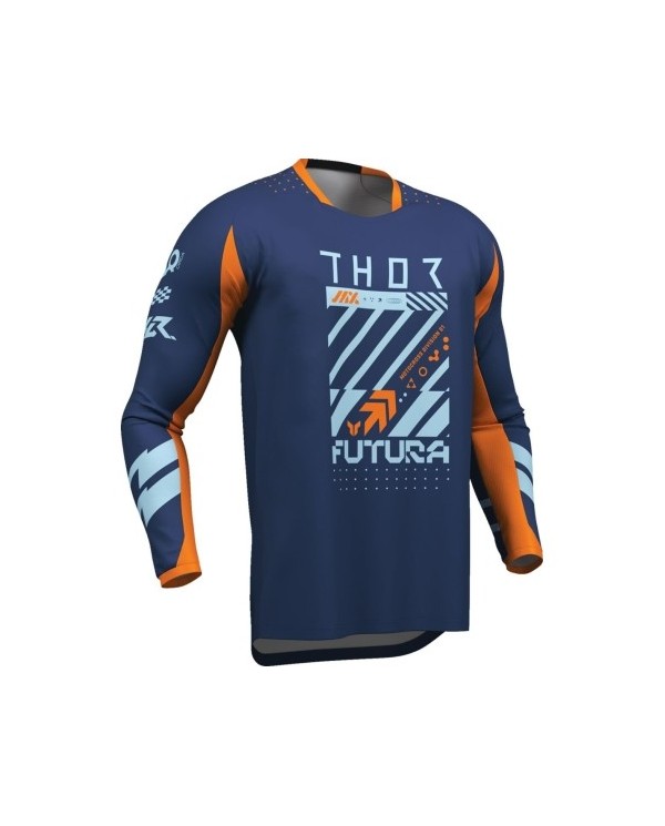 Camiseta Thor Launchmode Futura Color Azul Oscuro / Naranja,29108424