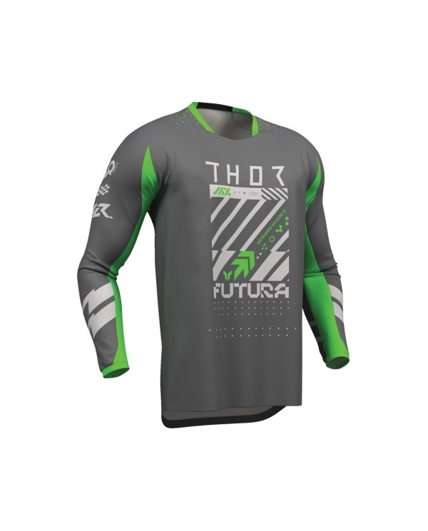 29108418,Camiseta Thor Launchmode Futura Color Gris / Verde