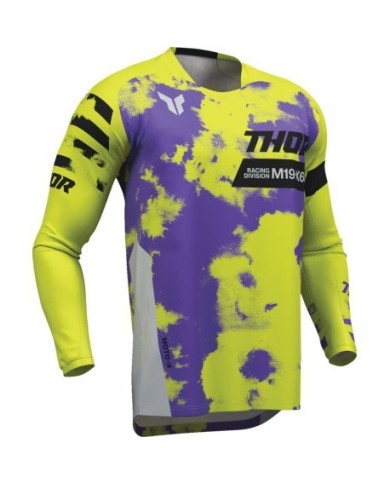 Camiseta Thor Launchmode Bleach Color Amarillo Fluor / Morado,29108400