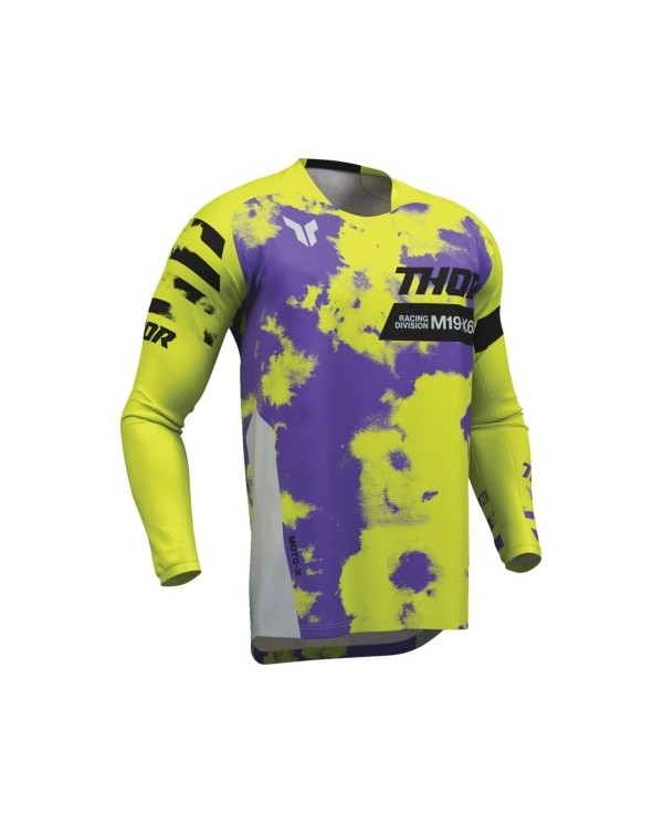 Camiseta Thor Launchmode Bleach Color Amarillo Fluor / Morado,29108400