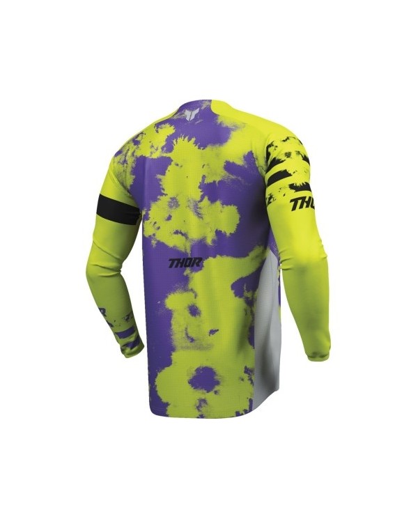 Camiseta Thor Launchmode Bleach Color Amarillo Fluor / Morado,29108400
