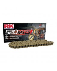 CADENA RK 520 MXZ5 SUPER REFORZADA 180 PASOS ORO