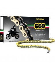 Cadena Regina ZRE 520 118 Pasos Retenes Reforzada Serie Oro ADVENTURE