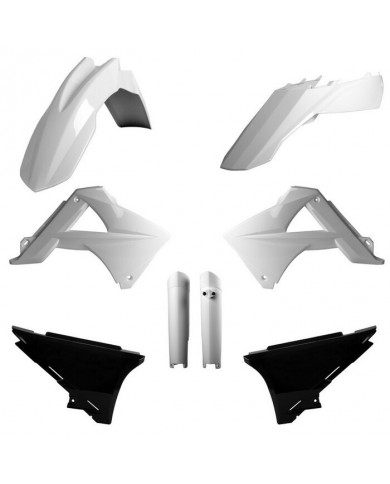 91546, FULL KIT PLASTICOS GAS GAS EC 11BLANCO/NEGRO