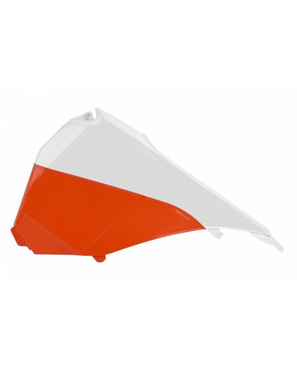 TAPA FILTRO AIRE SX/SX-F/XC/XC-F(13-15) Blanco/Naranja KTM