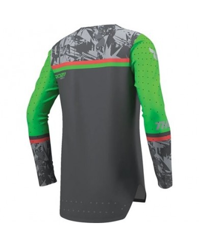 2912-2733,Camiseta Thor Infantil Sportmode Punkd Color Negro Carbón / Verde