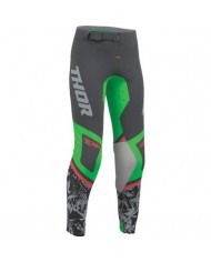 Pantalón Thor Infantil Sportmode Punkd Color Negro Carbón / Verde,2903-2737