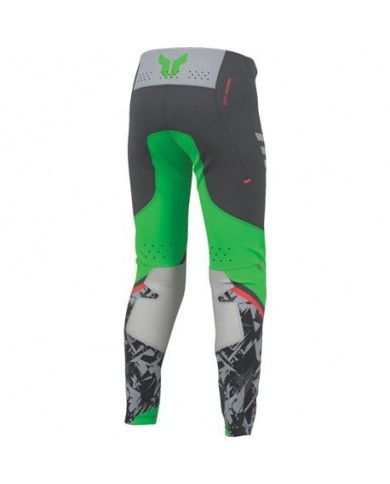 Pantalón Thor Infantil Sportmode Punkd Color Negro Carbón / Verde