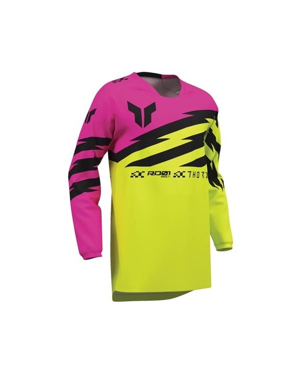 Camiseta Thor Infantil Launchmode Shockie Color Amarillo / Rosa,2912-2738