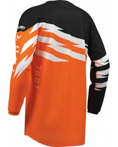 Camiseta Thor Infantil Launchmode Shockie Color Naranja Flúor / Negro