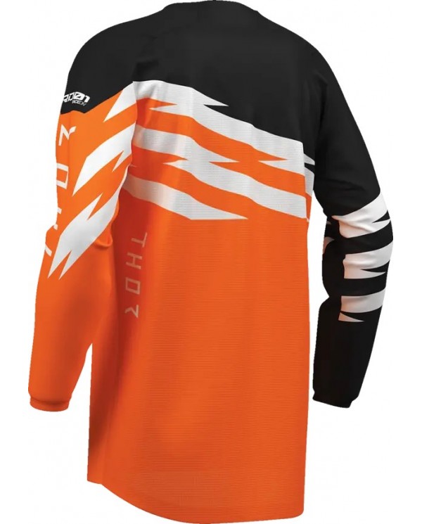 Camiseta Thor Infantil Launchmode Shockie Color Naranja Flúor / Negro