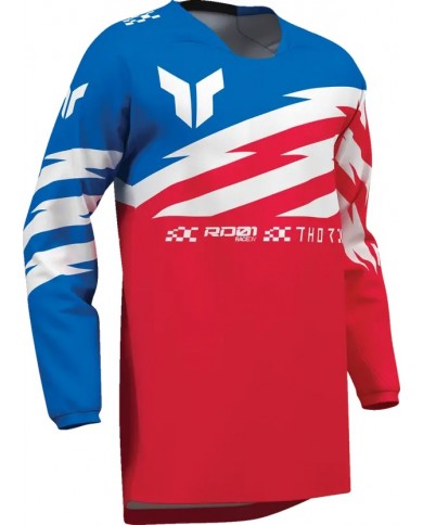 Camiseta Thor Infantil Launchmode Shockie Color Rojo / Azul,2912-2753