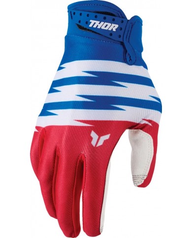 Guantes Thor Infantil Launchmode Shockie Color Rojo / Azul,3332-2311