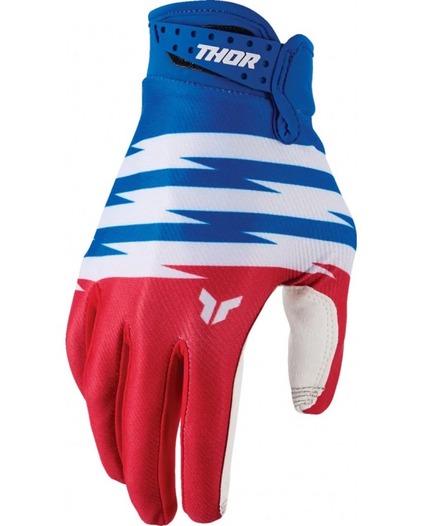 Guantes Thor Infantil Launchmode Shockie Color Rojo / Azul,3332-2311