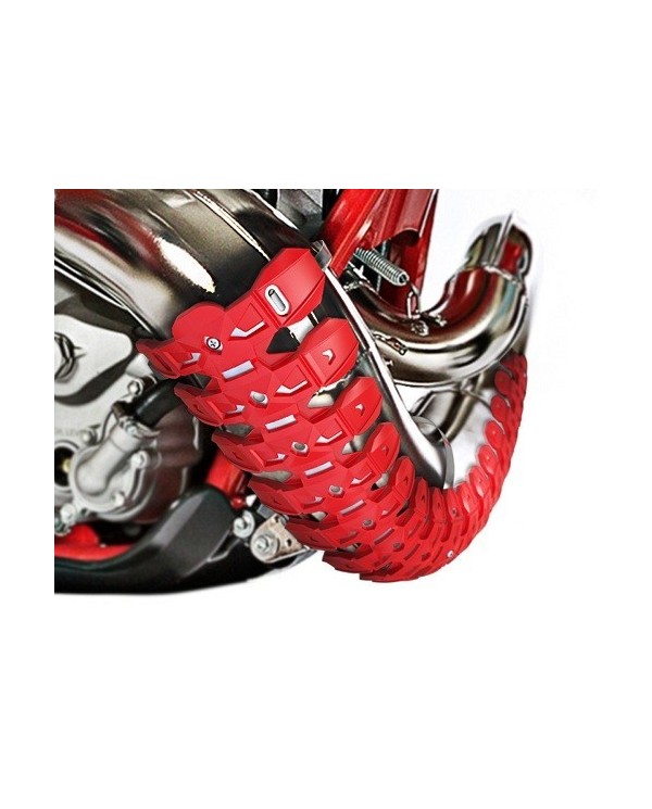 Protector de Escape Polisport Armadillo 2T Rojo