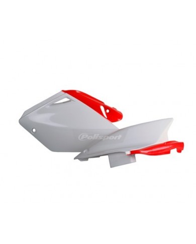 TAPAS LATERALES CRF250R (04-05) Rojo CR04/Blanco