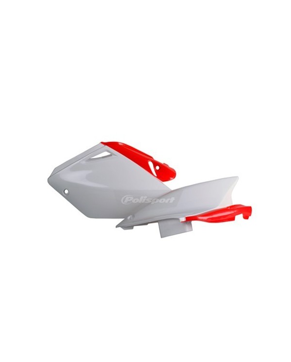 TAPAS LATERALES CRF250R (04-05) Rojo CR04/Blanco