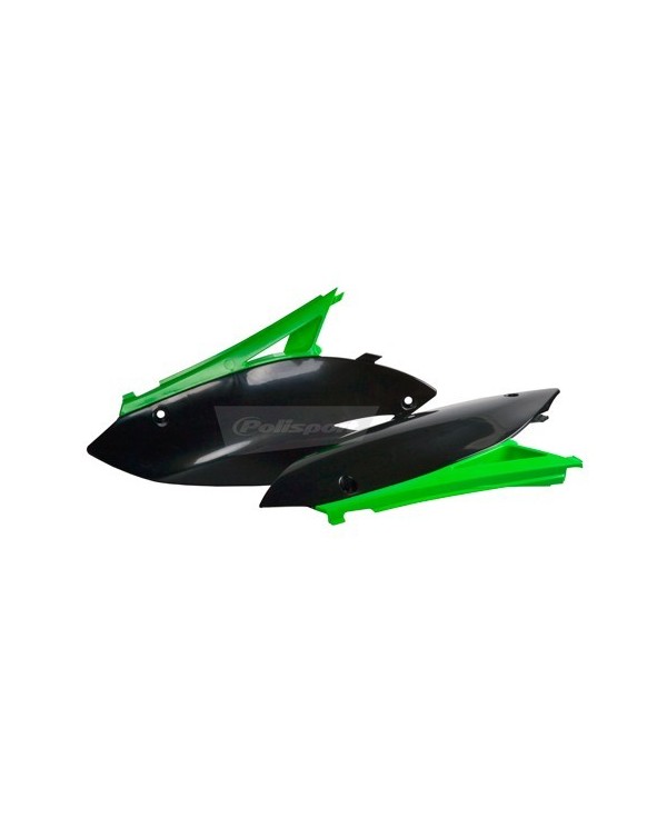 TAPAS LATERALES KX250F(09-12) KX450F(09-11) Verde 05/Negro