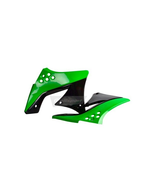 TAPAS RADIADOR KX250F (09-12) Verde 05/Negro