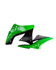 TAPAS RADIADOR KX450F (09-11) Negro/Verde 05
