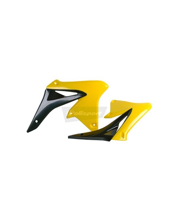 TAPAS RADIADOR RMZ250 (10-18) Negro/Amarillo RM01