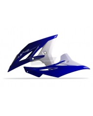 TAPAS RADIADOR YZ250F(10-13) WR450F(12-15) Azul/Blanco