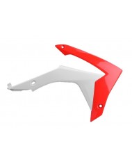 TAPAS RADIADOR CRF250R(14-17) 450R(13-16) Rojo CR04/Blanco