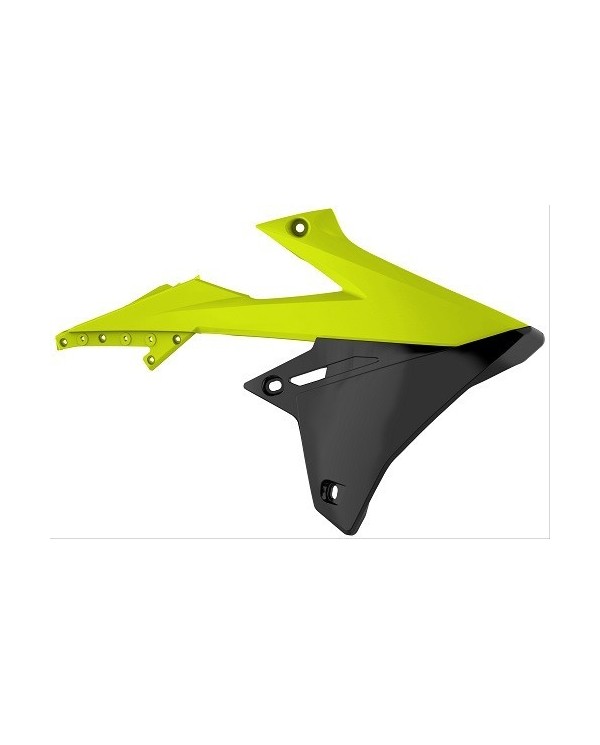 TAPAS RADIADOR RMZ450 (18-19) Amarillo Flúor/Negro