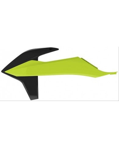 TAPAS RADIADOR SX/SX-F/XC/XC-F (19) Amarillo Flúor/Negro
