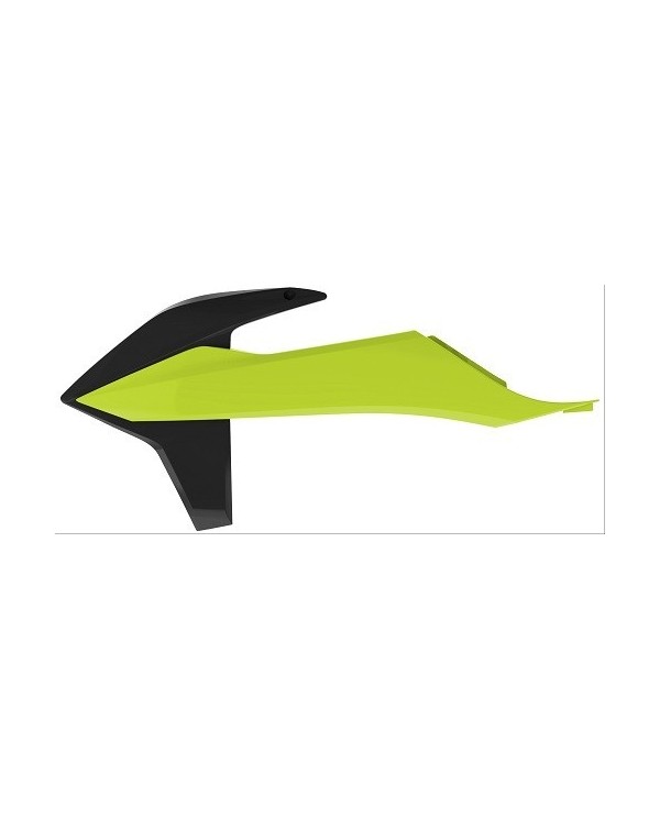 TAPAS RADIADOR SX/SX-F/XC/XC-F (19) Amarillo Flúor/Negro