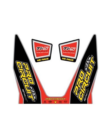 Adhesivos para escape Pro Circuit TI-T-5 Race System 12 TI-5 Titanium 12