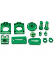 Kit Accesorios Aluminio Mousse Racing Kawa Kx 250F 11-18 KX 450F 09-18 VERDE