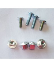 JUEGO de 4 TORNILLOS Y 4 TUERCAS ALUMINI