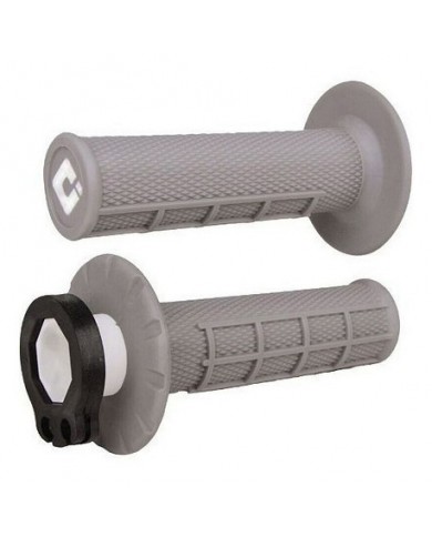 Puños ODI MX Lock On V2 Half Waffle 2/4 T Gris