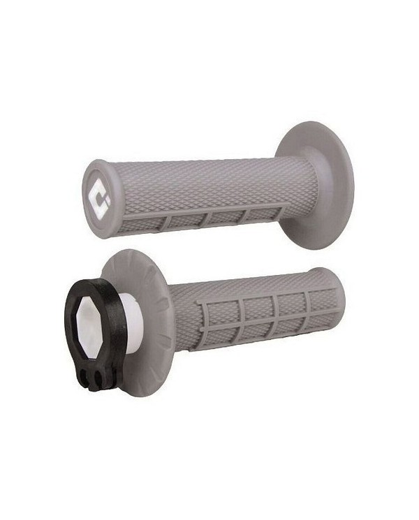 Puños ODI MX Lock On V2 Half Waffle 2/4 T Gris