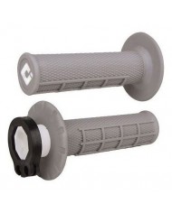 Puños ODI MX Lock On V2 Half Waffle 2/4 T Gris
