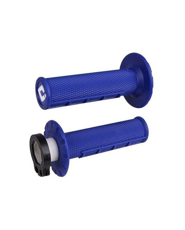 Puños ODI MX Lock On V2 Half Waffle 2/4 T Azul
