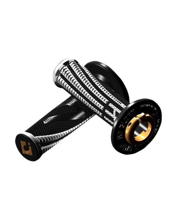 Puños ODI V2 Emig Pro V2 MX 2T/4T Negro/Blanco