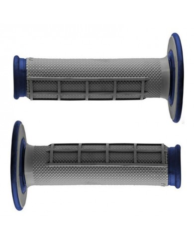 Puños Renthal Dual Half Waffle Medium Azul