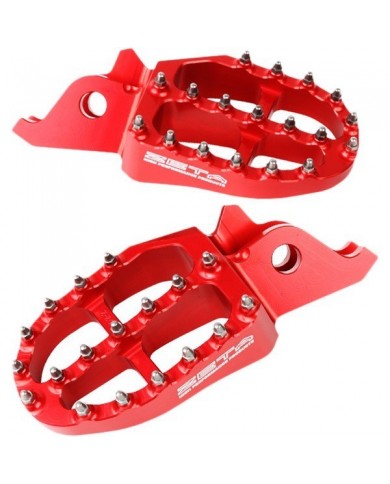 Estriberas Aluminio Zeta Honda Cr 125/250 02-07 Crf 250-450 r 04-20 Roja