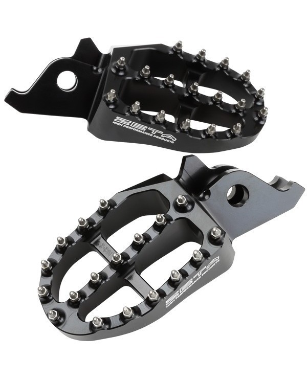 Estriberas Aluminio Zeta Honda Cr 125/250 02-07 Crf 250-450 r 04-20 Negra