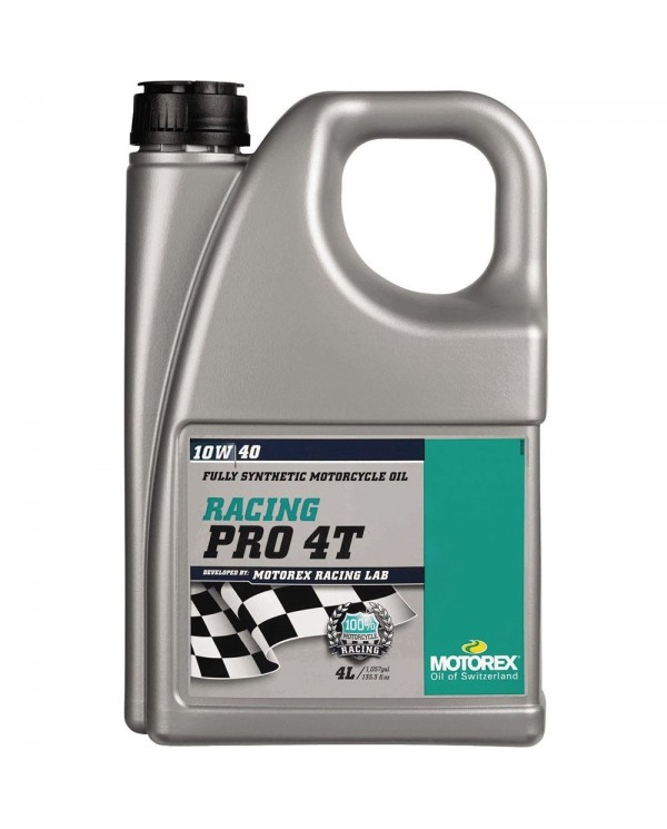 Aceite Motorex Racing Pro 10W/40 4 Litro (Especial mx motos japonesas)