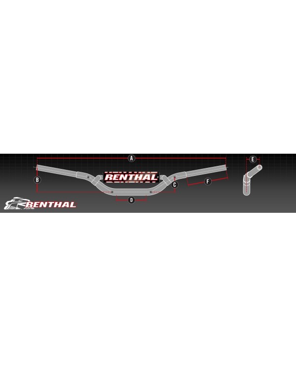 Manillar Renthal Twin Wall Villopoto/Stewart 996 Verde 28mm
