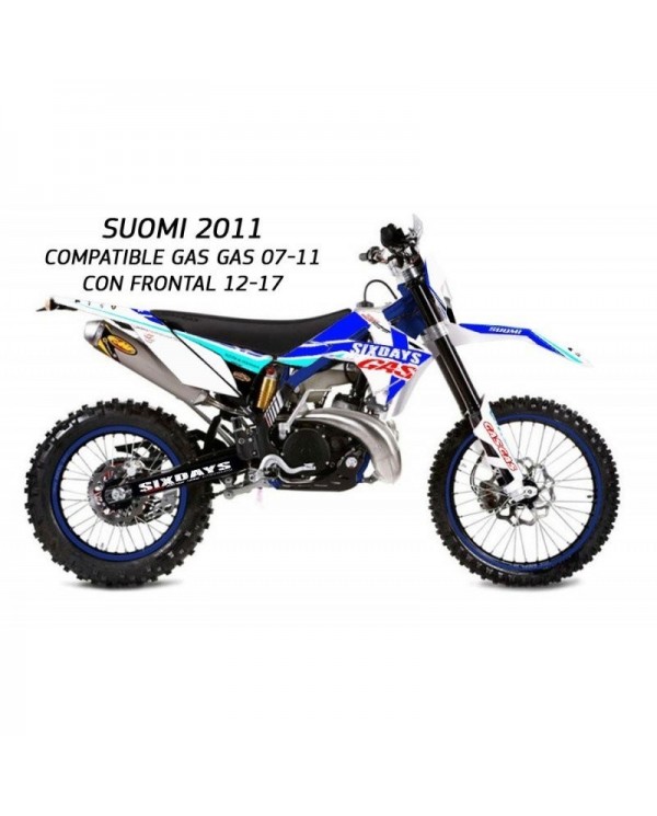 KIT DE PLASTICOS Y ADHESIVOS GAS GAS SUOMI 2011 ,polisport