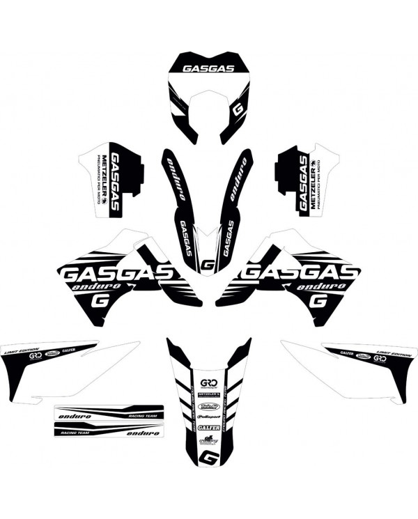 kit plasticos fluor y adhesivos gas gas ,polisport