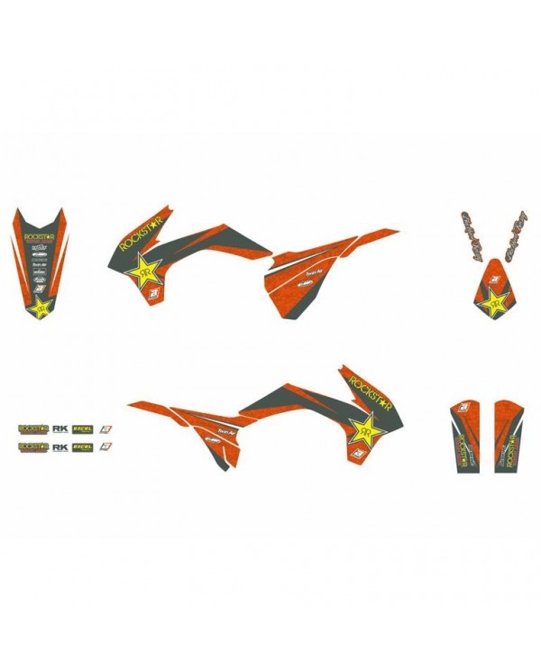 Kit Adhesivos Blackbird Rockstar KTM EXC 14-16 SX/SX-F 13-15